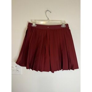 Lululemon High Rise Pleated Tennis Skirt Long Rockwood Size 8 NWT